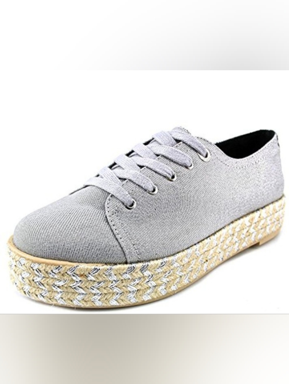Circus by Sam Edelman BRANDON Silver Sneaker Espadrilles Women US 9 New Other